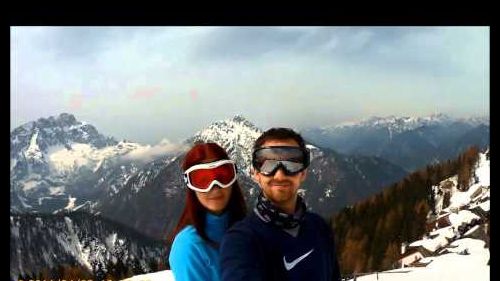 GoPro Hero: skiing the Obereggen snowpark