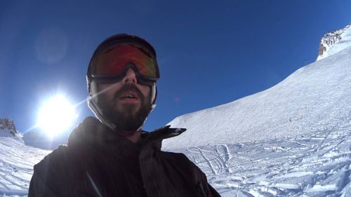 Penitentes 1er dia - sony as200v- snowboard