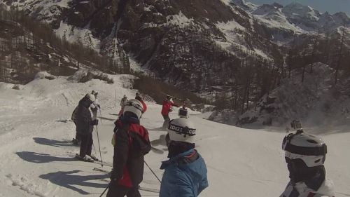 Skiiing in Champoluc