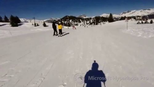 Les houches skiing hyperlapse