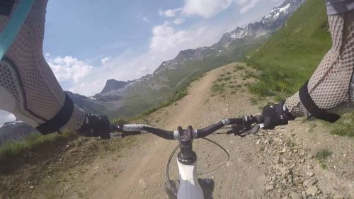 Tignes Val Claret - Passage piste noire