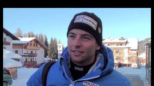 Davide simoncelli 2nd in alta badia giant slalom