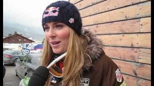 Lindsey vonn sweeps haus!