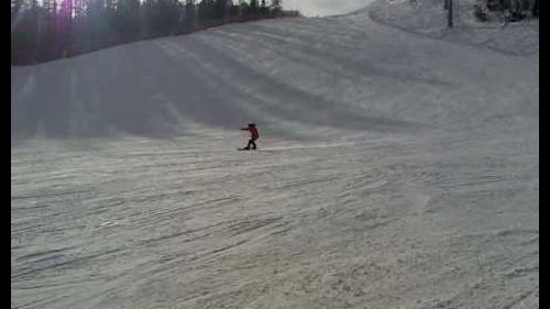 snowboard carving Back side non va. Tarvisio pista del Lussari (rider LORIS)