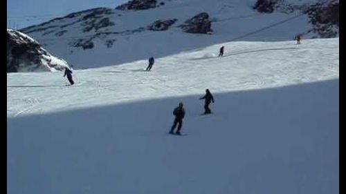 Galder snowboarding in Saas-Fee