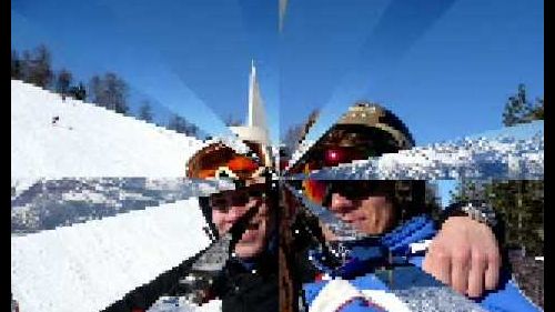 Amateur Freestyle ski in Pila Aosta
