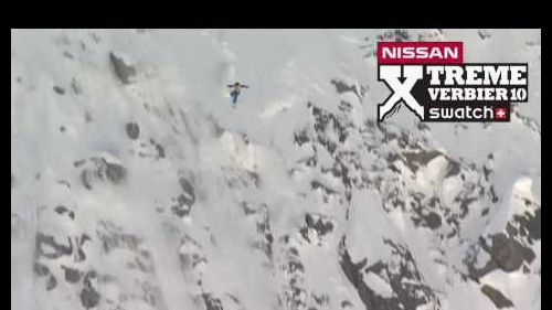 Xavier de le rue winning line at nissan xtreme 2010 by swatch