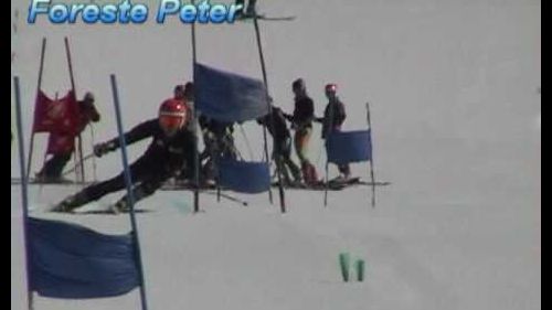 U.s. women's alpine development team drilling at mt. hood