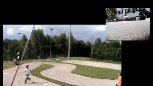 Cameracar del Cineseria Racing Team sulla pista del Nevegal (BL)