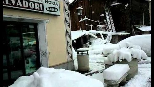 Livigno sotto la neve il 08 novembre 2010