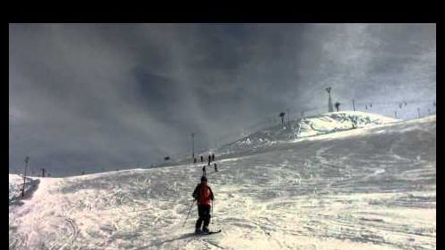 Sync skiing Livigno