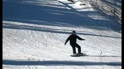 Giorgio Manca sullo snowboard a Piancavallo il 23 gennaio 2011