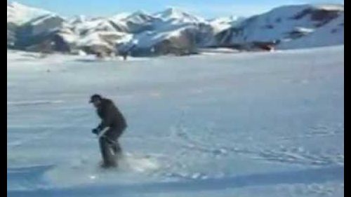 Idiot skiing Les Deux Alpes