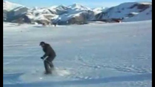 Idiot skiing les deux alpes