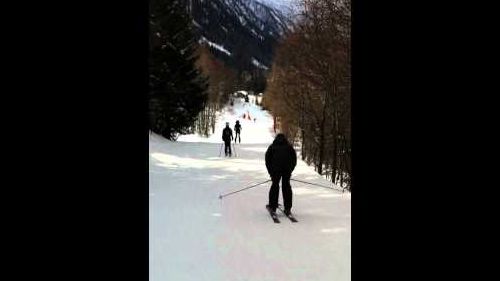 Mr Percival Skiing in Courmayeur