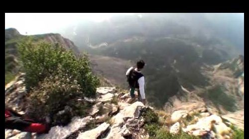 Wingsuit flying in brento