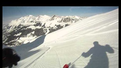 Freeride au  Glacier 3000 Suisse
