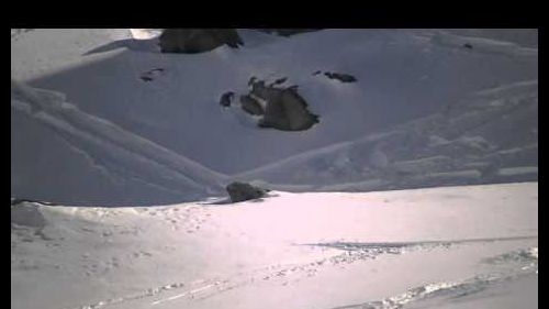Largo fuera pista snowboard val thorens tonicato