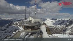 Webcam Corvatsch stazione a Monte 3303 m.