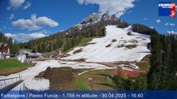 Webcam Da Passo Furcia verso il Piz da Peres 1759 m.