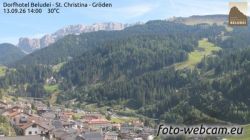 Webcam Santa Cristina Valgardena › Sud-est: Saslong - Castel Gardena