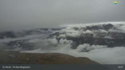 San Maurizio: St. Moritz - Piz Nair Bergstation, Blick Richtung St. Moritz und Silvaplana
