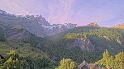 La Grave: Hôtel restaurant CASTILLAN - Glacier cable car of Meije