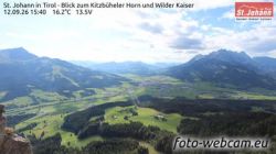 Gemeinde Kirchdorf in Tirol: St. Johann in Tirol - Blick zum Kitzbüheler Horn und Wilder Kaiser