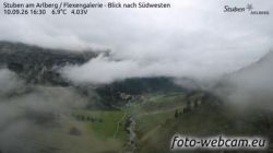 Stuben: am Arlberg - Flexengalerie - Blick nach Südwesten