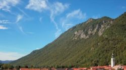 Webcam Caporetto: webcam - View to Charnel House from 1st world war