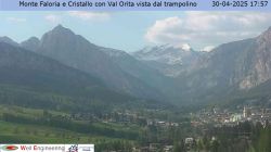 Webcam Centro Paese e Faloria dal Trampolino