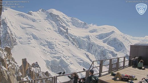 Aiguille du midi pista di rientro