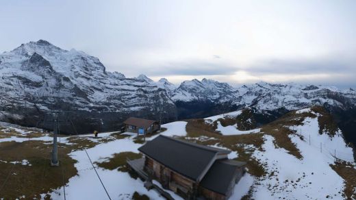 Wengen Klein Scheidegg stazione 2061 m verso la parete nord Eiger
