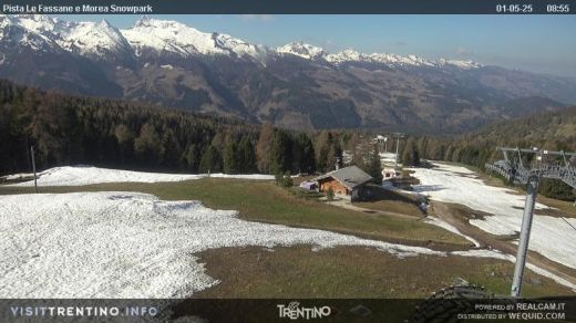 Alpe di Lusia arrivo seggiovia Piavac