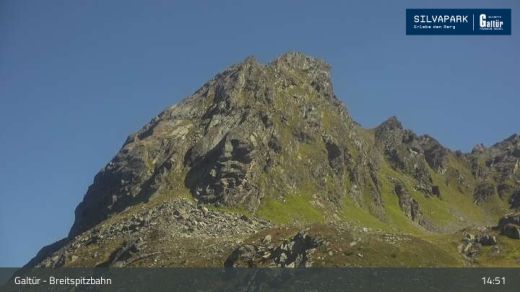 Samnaun Breitspitzbahn 2120 m.