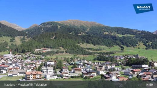 Samnaun Mutzkopflift Talstation 1350 m.