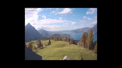 Interlaken Aeschi bei Spiez: Aeschiried: Skihütte Aeschiried - Skilift Aeschiallmend Ag - Lago di Thun