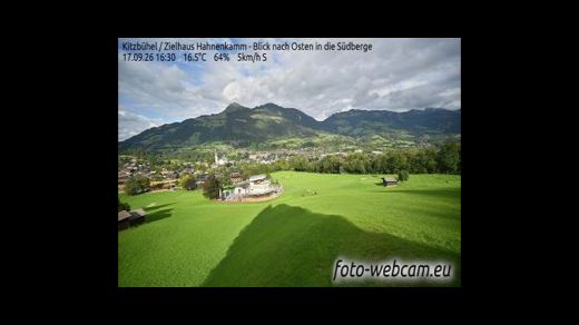 Kitzbuhel Stadt Kitzbuhel: Kitzbühel - Zielhaus Hahnenkamm - Blick nach Osten in die Südberge