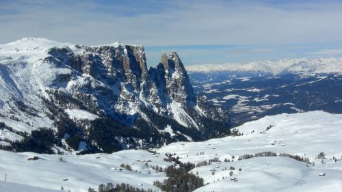 Lo Sciliar andando verso l'Alpe di Siusi