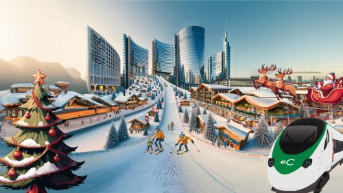 Swiss Winter Village: A Milano in Piazza Gae Aulenti un assaggio dell'Inverno Svizzero per tutta la famiglia.