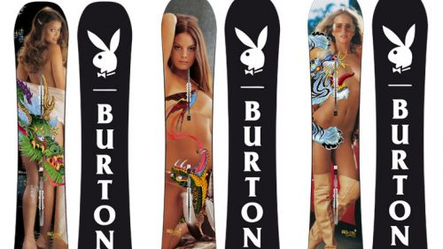 Le conigliette Playboy degli anni '70 e '80 sulle tavole Burton 2016