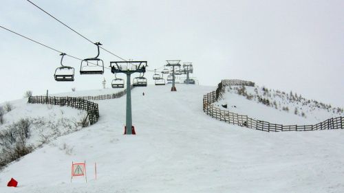 Il muro della pista nera Cabanaira Cresta