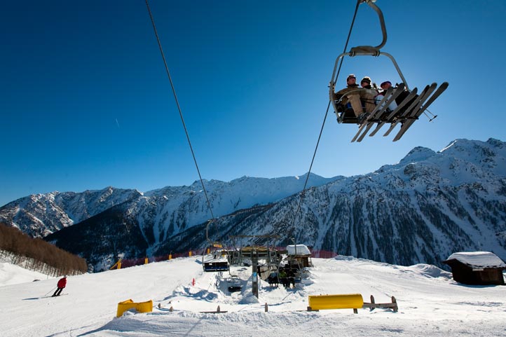 Sciare al sole e lontano dalla folla a Crevacol