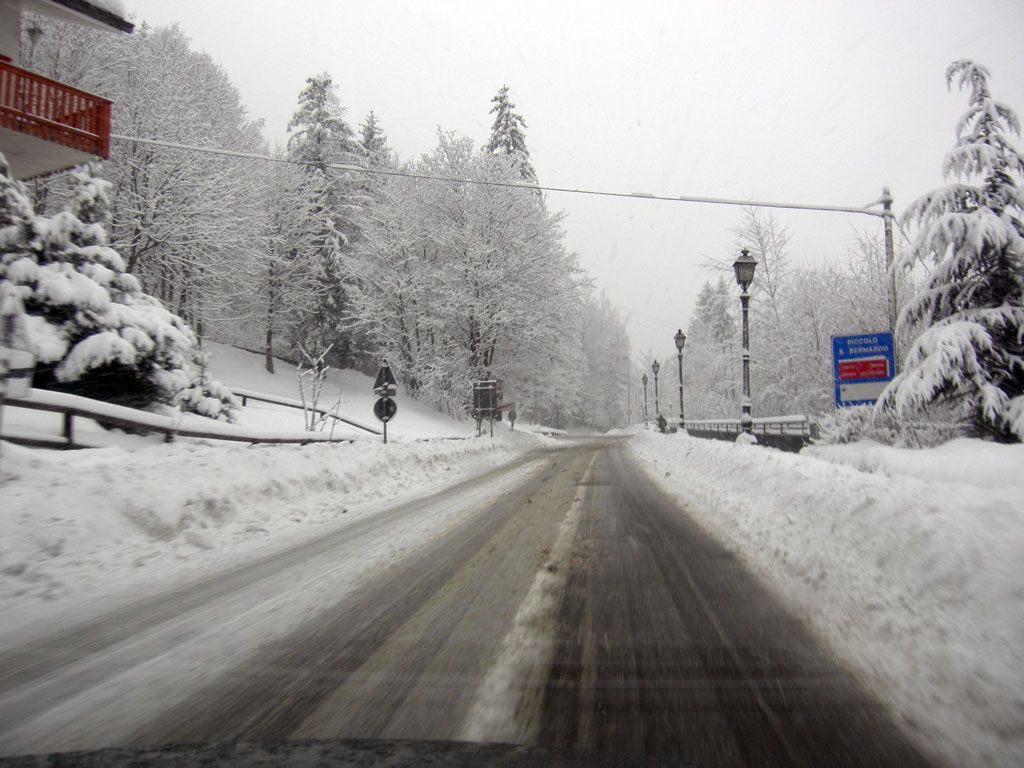 e questa è la strada per arrivare a La Thuile da Pre s.t Didier