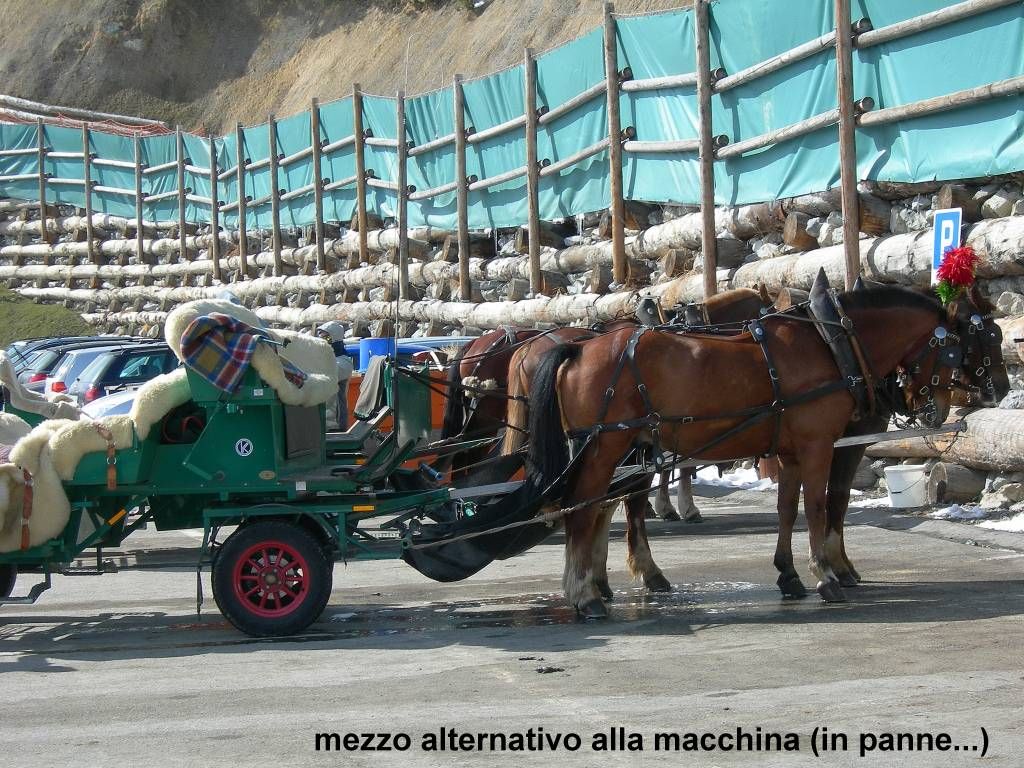 ...dato che la macchina è in panne