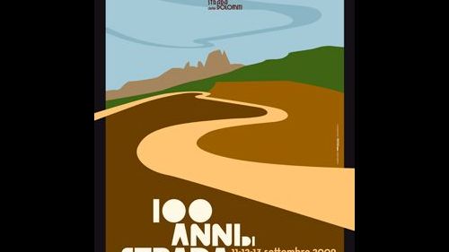 Locandina 100 anni di strada delle dolomiti