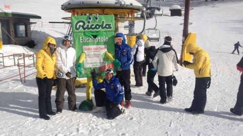 Ricola Winter Tour approda sull'Etna, neve fresca sul vulcano.