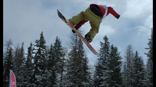 Snowboarder a PratoNevoso