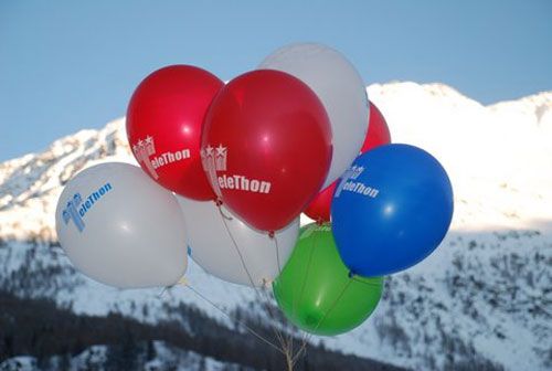 Palloncini Telethon La Thuile