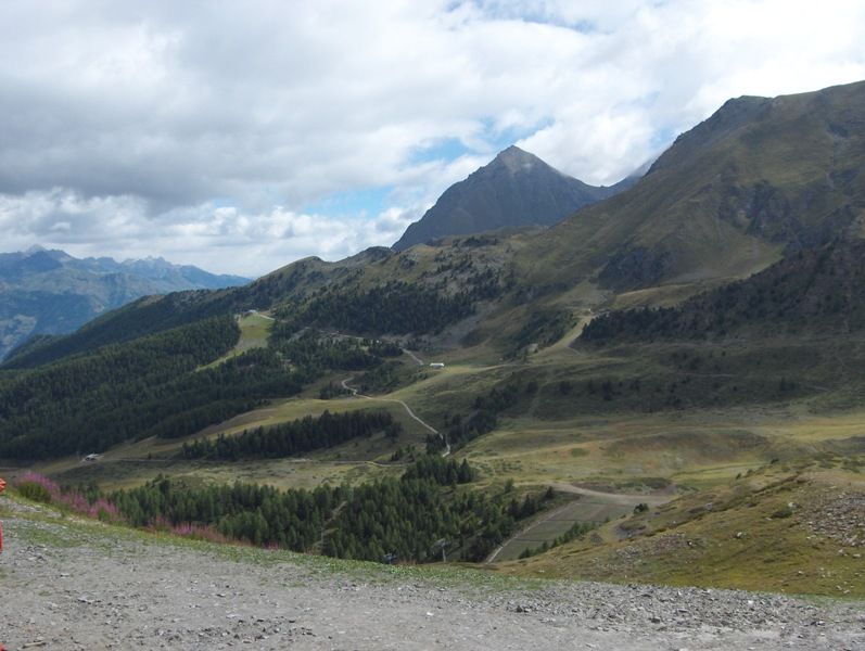 Pila a fine agosto vista dall'arrivo del leissè 2